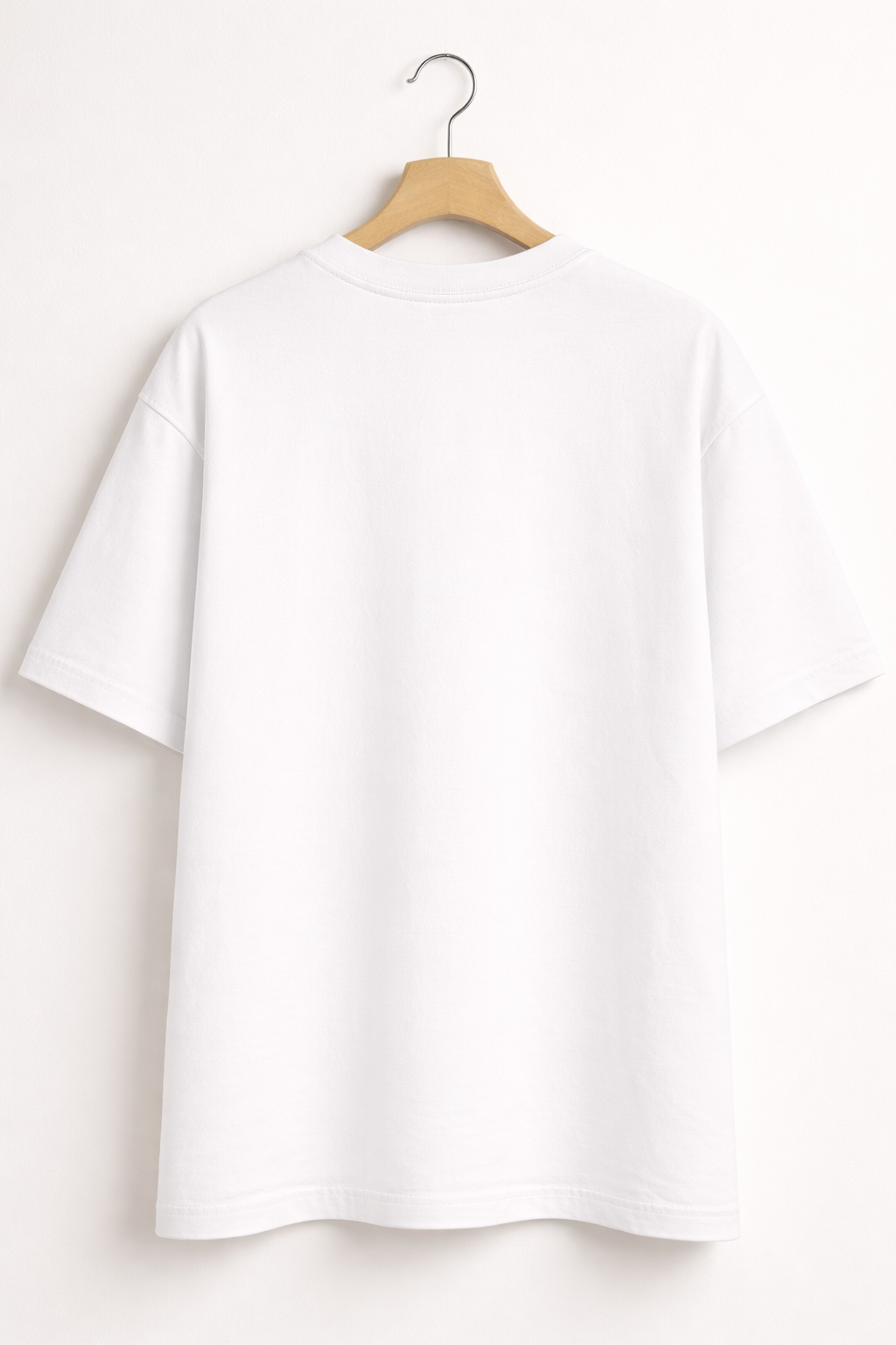 Minimal Heart Graphic Oversized White T-Shirt (Women)